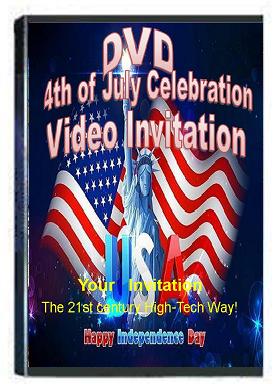 4th of July Holiday Celebration Video Invitation DVDs