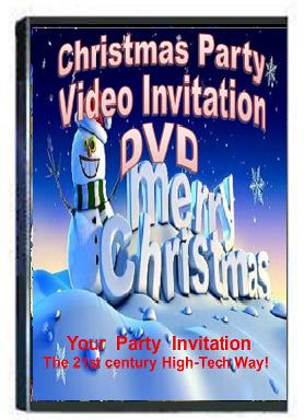 Christmas Party Video Invitation DVDs