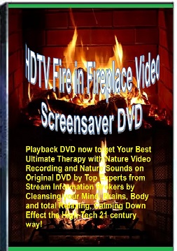 Box Best HDTV Burning Fireplace Video Screensaver DVD