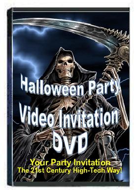 Halloween Party Video Invitations DVDs