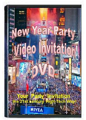 New Year Party Video Invitation DVDs