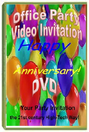Office Party Video Invitation DVDs
