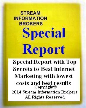 Special Report Secrets to Internet Marketing